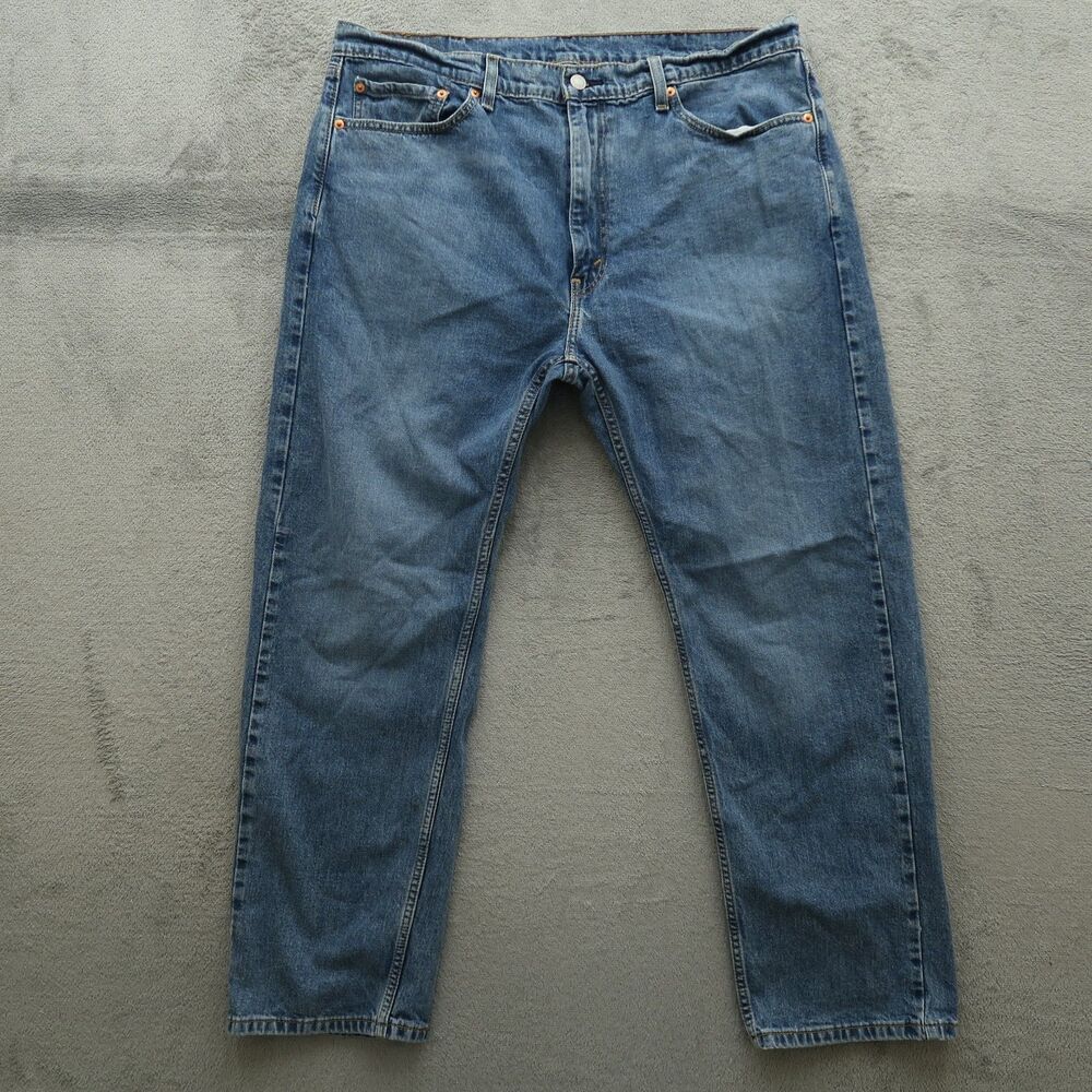 Levi's 505 Jeans Mens Size 38x30 Blue Regular Straight Stretch Denim